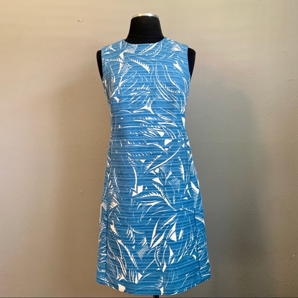 Tory Burch Gulf Shore Tabora Mini Blue Dress Size 2 - Picture 2 of 12